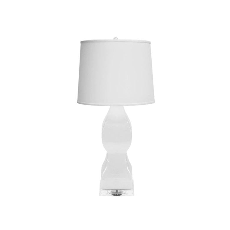 Gwyneth Table Lamp-Worlds Away-WORLD-GWYNETH WH-Table LampsWhite-4-France and Son