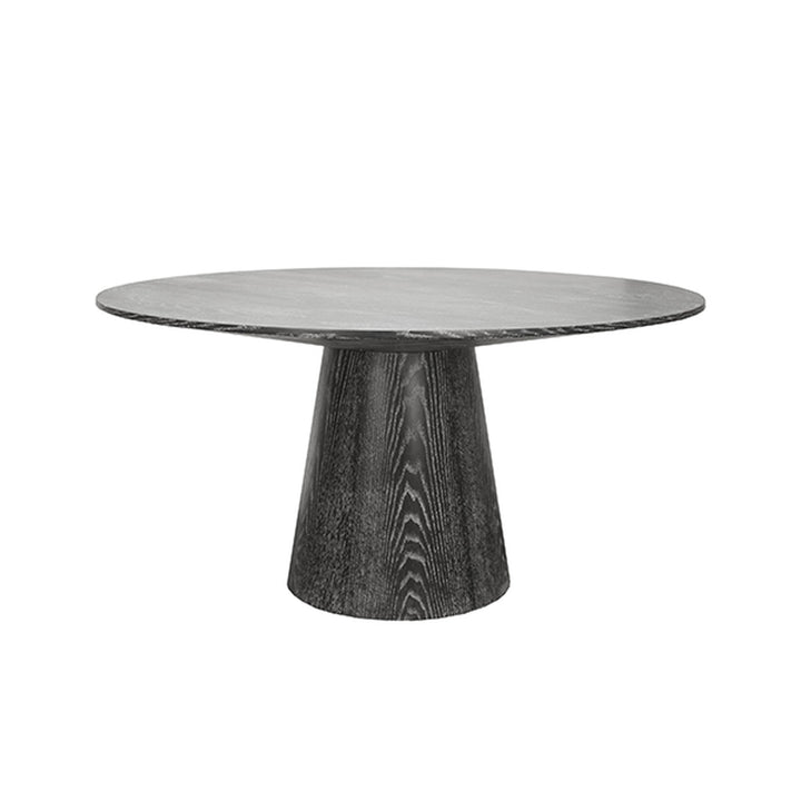 Hamilton Round Dining Table-Worlds Away-WORLD-HAMILTON BCO-Dining TablesBlack Cerused Oak-3-France and Son