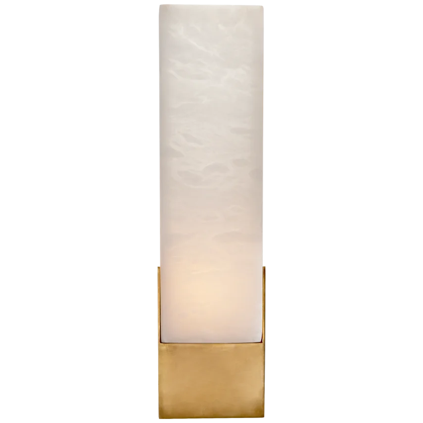 Covey Tall Box Bath Sconce-Visual Comfort-VISUAL-KW 2112AB-ALB-Wall LightingAntique - Burnished Brass-1-France and Son