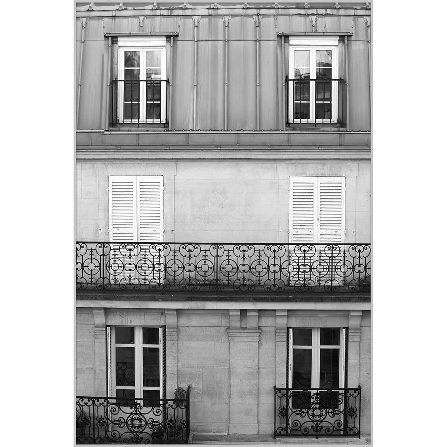 Shuttered Home Paris (framed)-Wendover-WEND-LA4157-Wall Art-1-France and Son