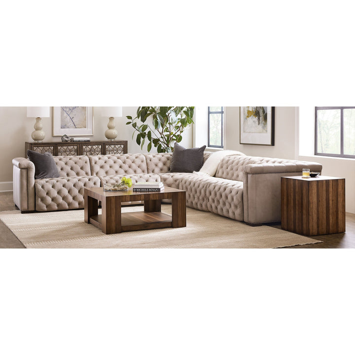 Savion Grandier 5-Piece Power HR Sectional w/2 Power Recline-Hooker-HOOKER-SS434-G5PS-082-SectionalsGiovanni Taupe-2-France and Son