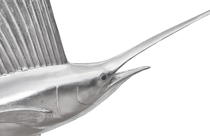 Sail Fish Wall Sculpture-Phillips Collection-PHIL-PH100658-Wall ArtSilver Leaf-2-France and Son