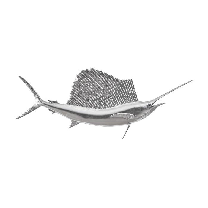Sail Fish Wall Sculpture-Phillips Collection-PHIL-PH100658-Wall ArtSilver Leaf-1-France and Son
