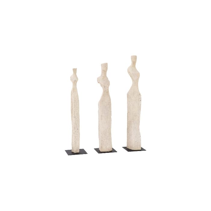 Cast Women Sculptures - Roman Stone - Set of 3-Phillips Collection-PHIL-PH106455-Decorative Objects-1-France and Son
