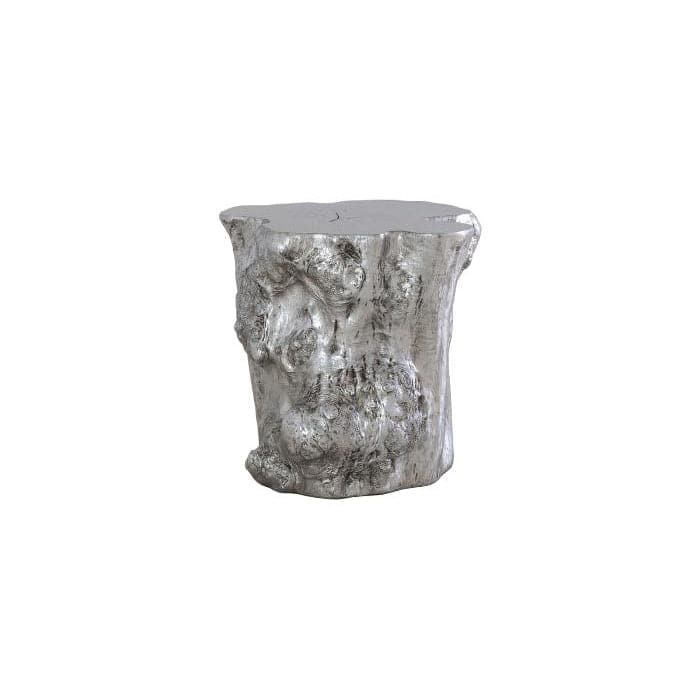 Log Side Table-Phillips Collection-PHIL-PH56281-Side TablesSilver Leaf-1-France and Son