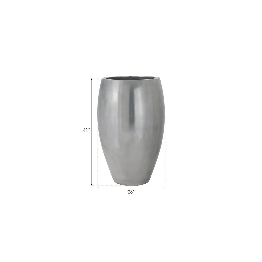 Classic Polished Aluminum Planter-Phillips Collection-PHIL-PH61356-PlantersSmall-5-France and Son