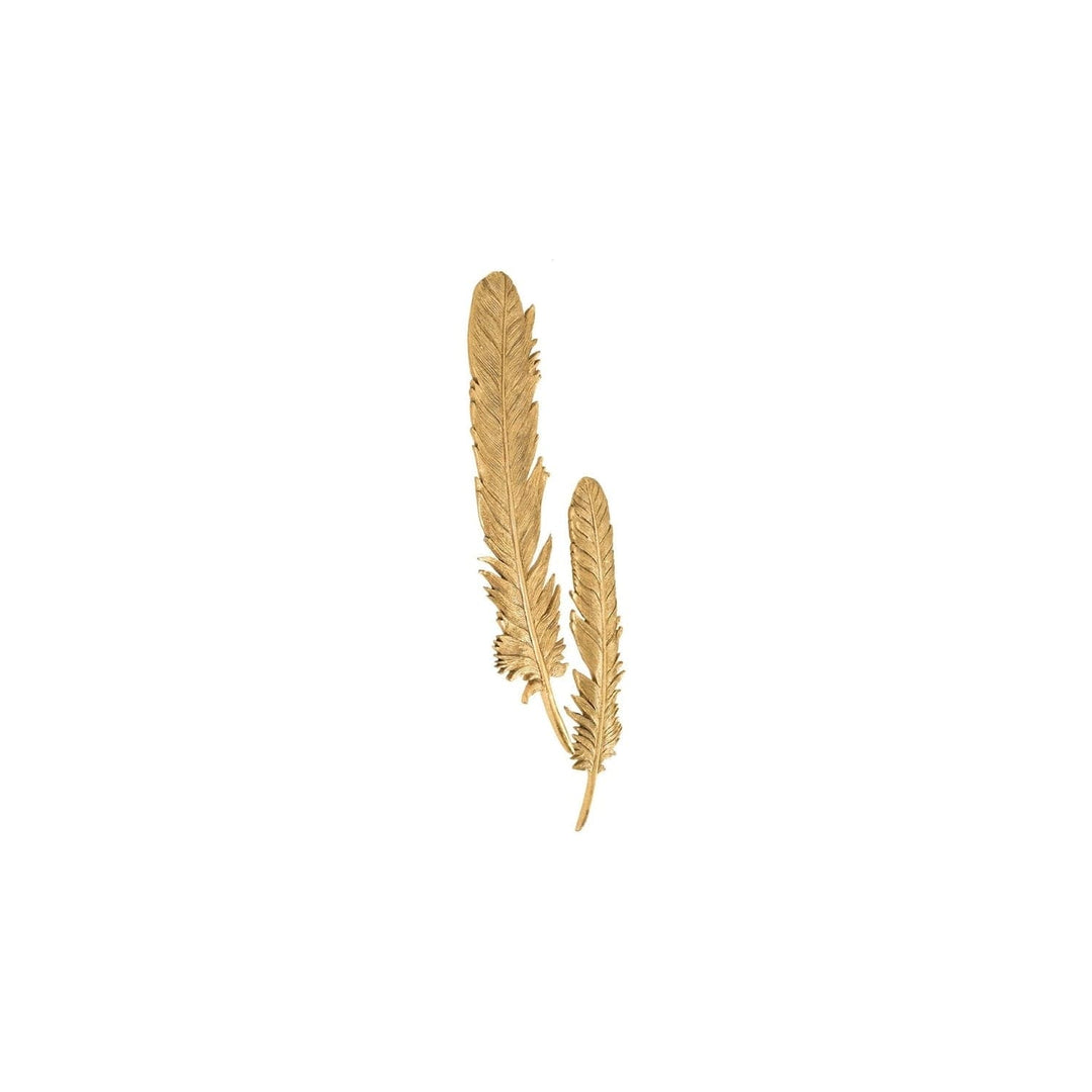 Feathers Small Gold Wall Art Set-Phillips Collection-PHIL-PH67716-Decor-3-France and Son