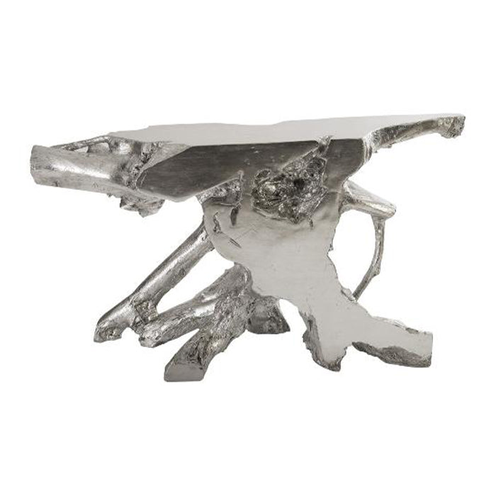 Eli Freeform Console Table, Silver Leaf-Phillips Collection-PHIL-PH67962-Console Tables-2-France and Son