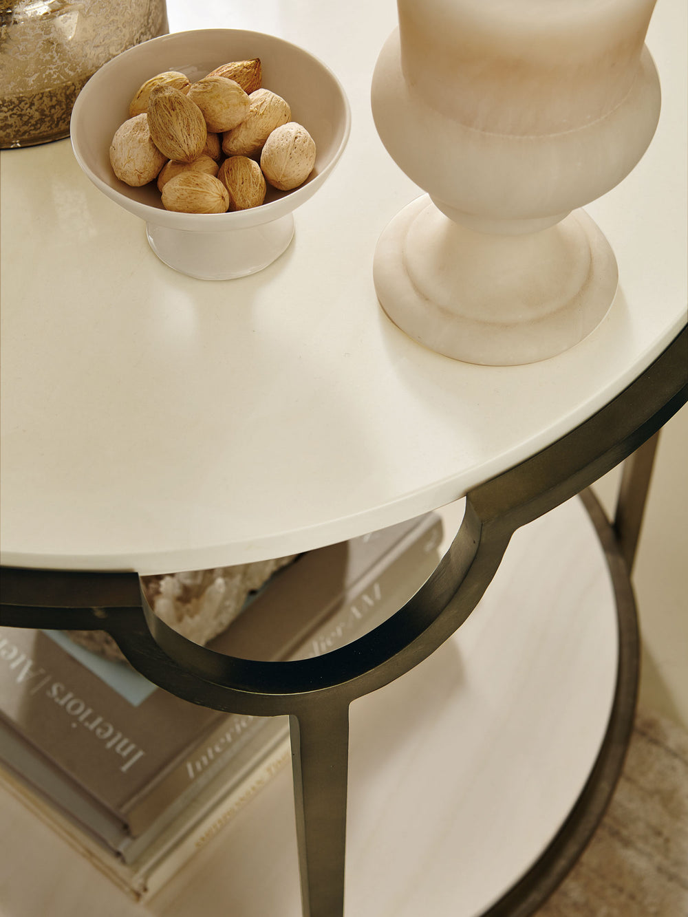 Morello Round Metal End Table-Bernhardt-BHDT-469123-Side Tables-2-France and Son