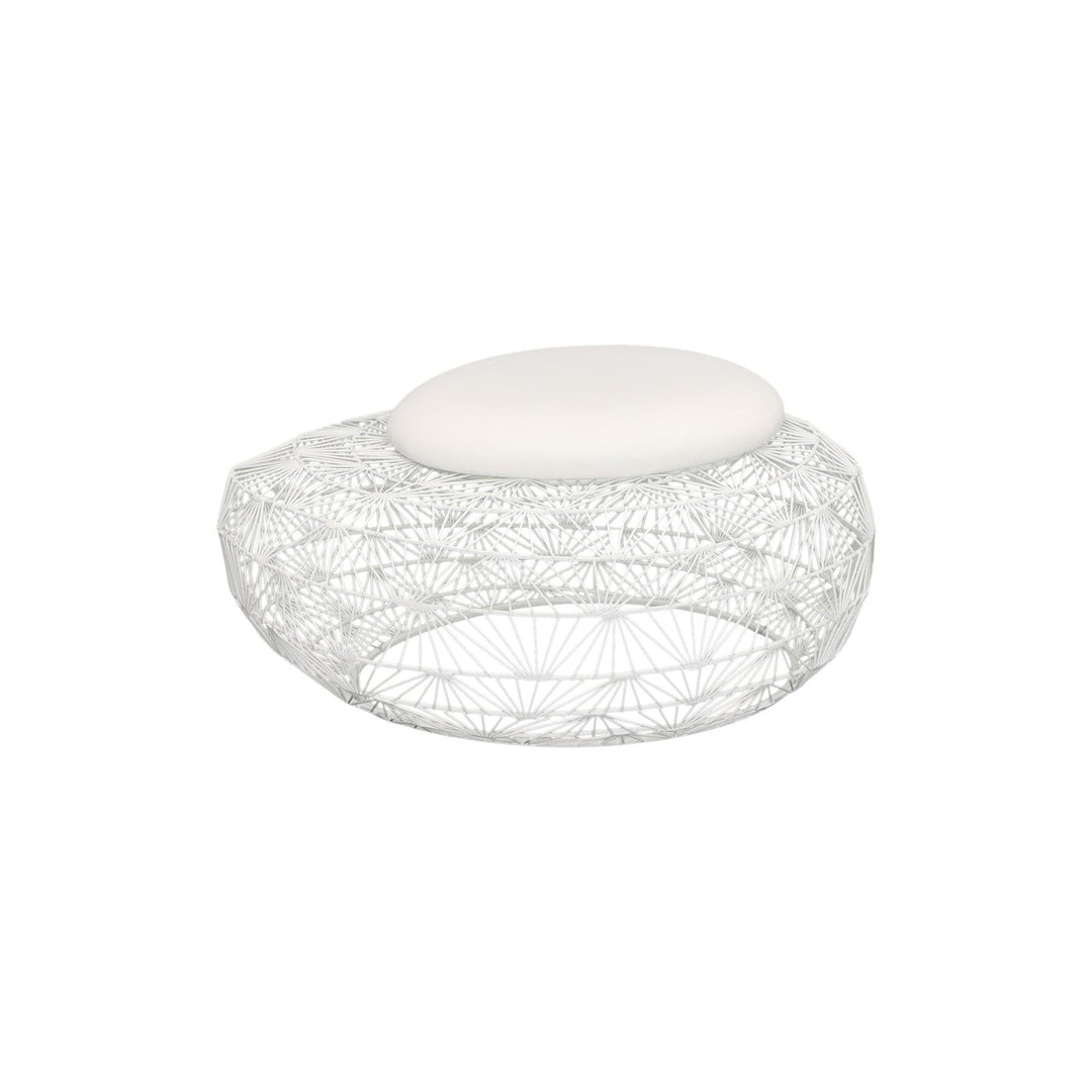 Small Wire Mesh Stone Stool-Phillips Collection-PHIL-TH110596-Stools & OttomansSmall-1-France and Son
