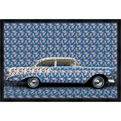 Blue Car LG-Wendover-WEND-WTFH0700-Wall Art-1-France and Son