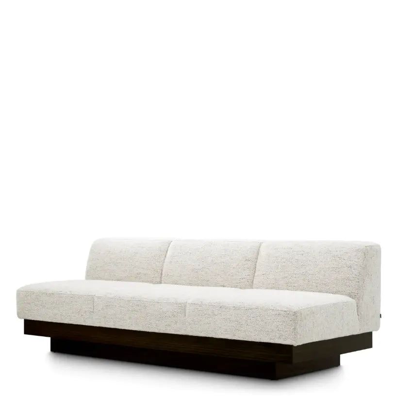Sofa Bastion Seashell Off-White Charcoal Veneer