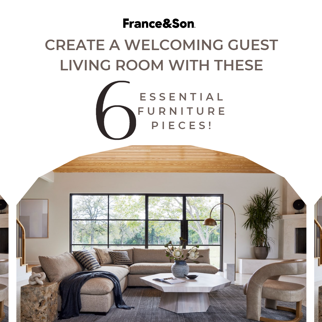 Create a Welcoming Guest Living Room with these 6 Essential Furniture Pieces!