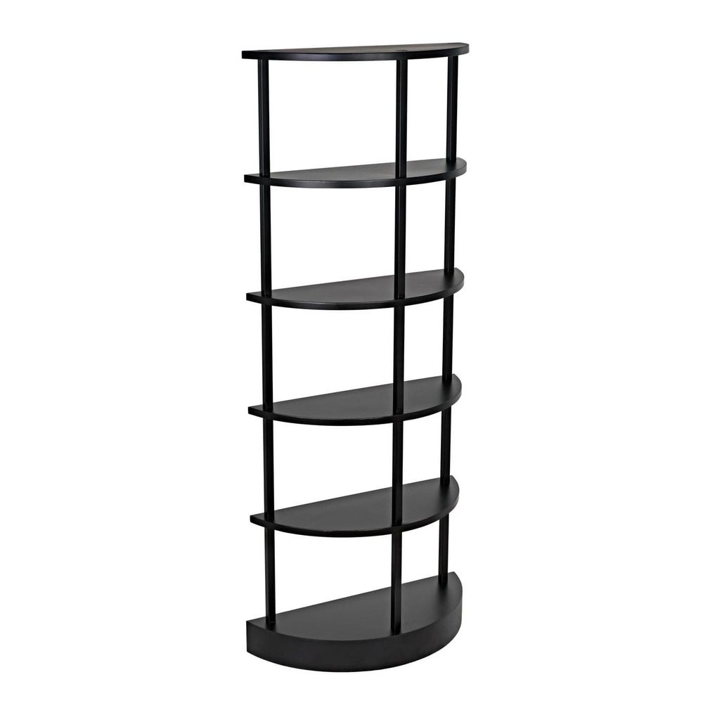 Spago Bookcase - Black Metal