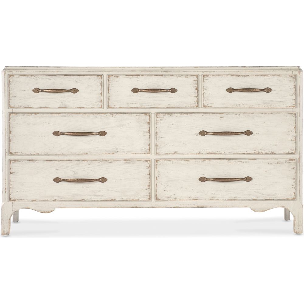Americana 7-Drawer Dresser - Whites/Creams/Beiges