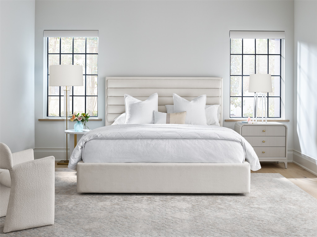 Off White Contemporary Bedroom