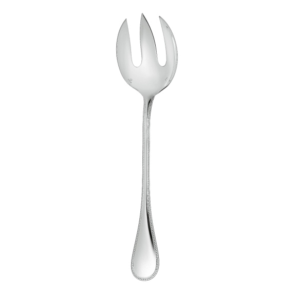 Salad Serving Fork Perles Silver Plated Serving Utensil