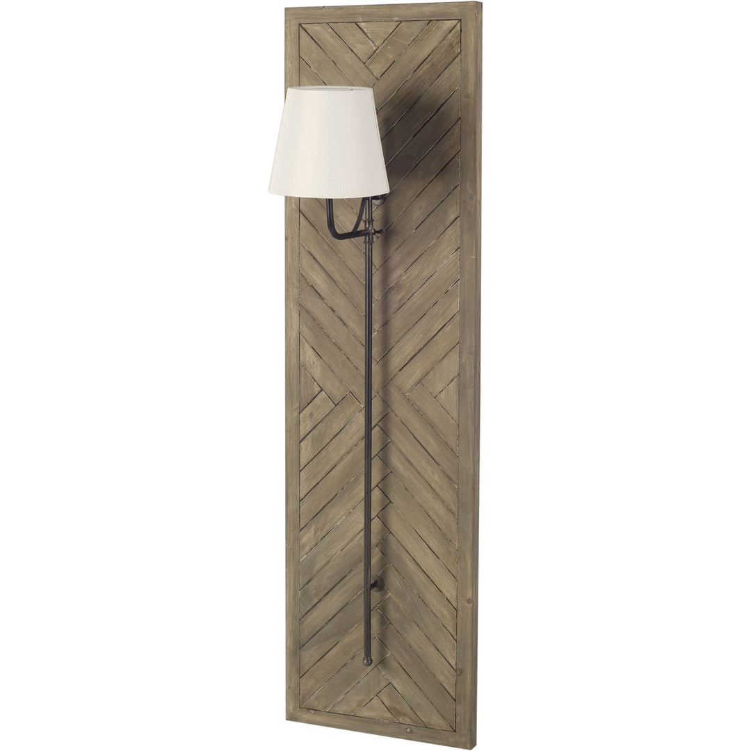 Vanguard Brown Wood | Copper Metal Wall Sconce