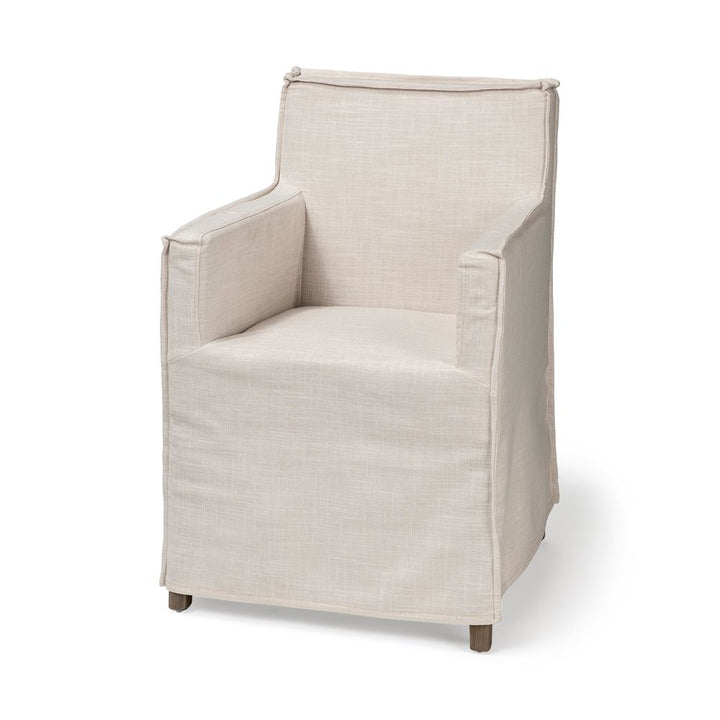 Dax Cream Fabric ((Side Chair) Dining Chair