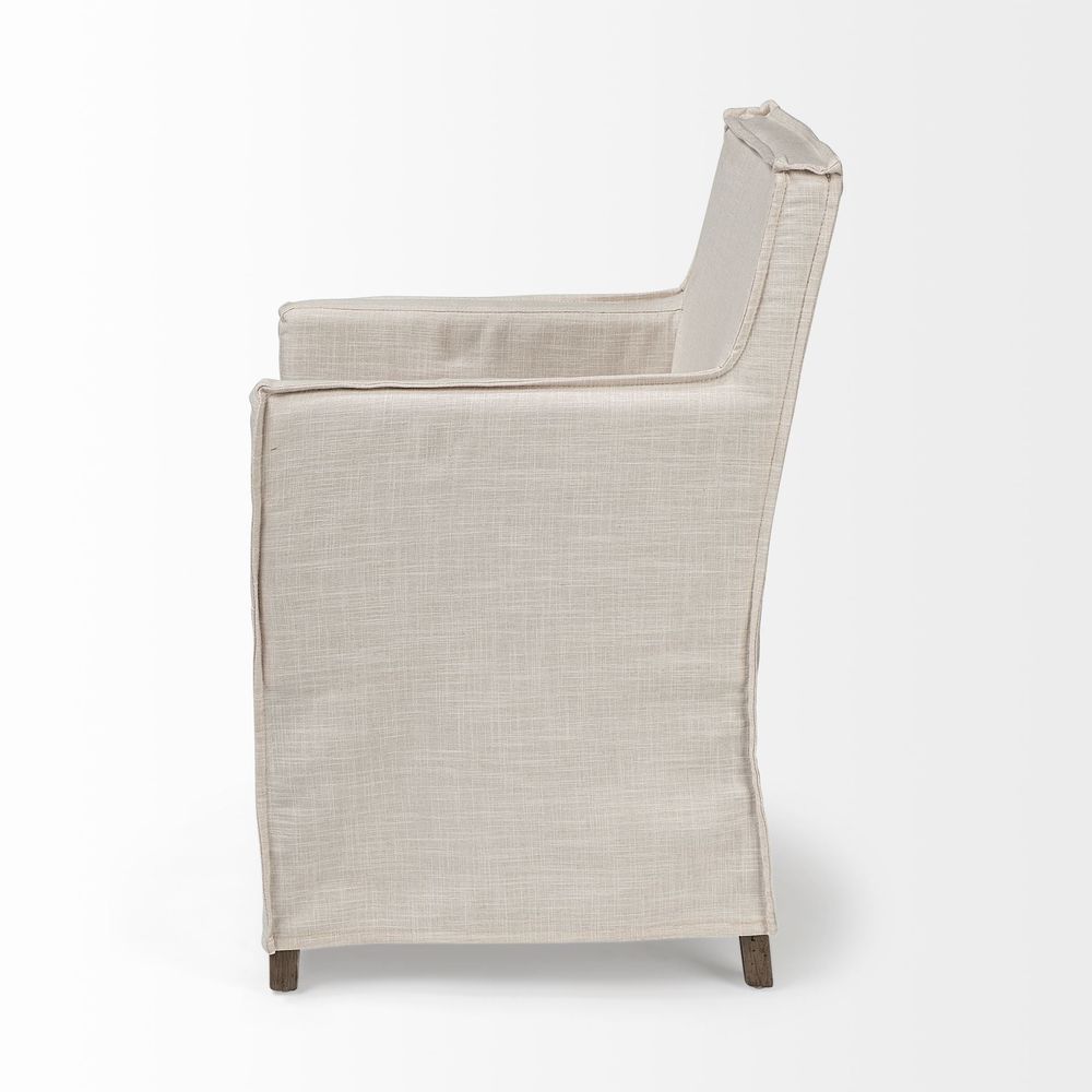 Dax Cream Fabric ((Side Chair) Dining Chair