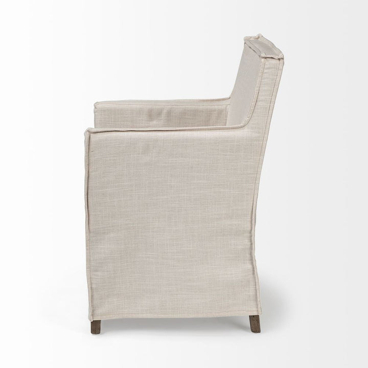 Dax Cream Fabric ((Side Chair) Dining Chair