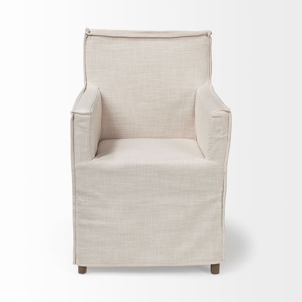 Dax Cream Fabric ((Side Chair) Dining Chair