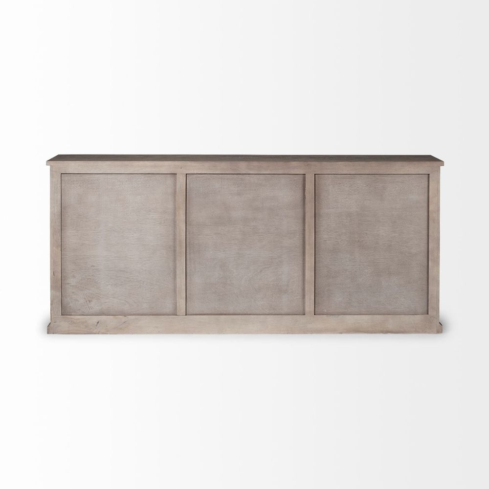 Jameson Light Brown Wood | Black Metal Sideboard