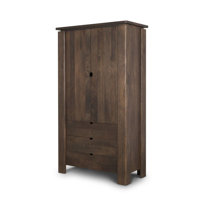 Gallier Dark Brown Wood Display Cabinet