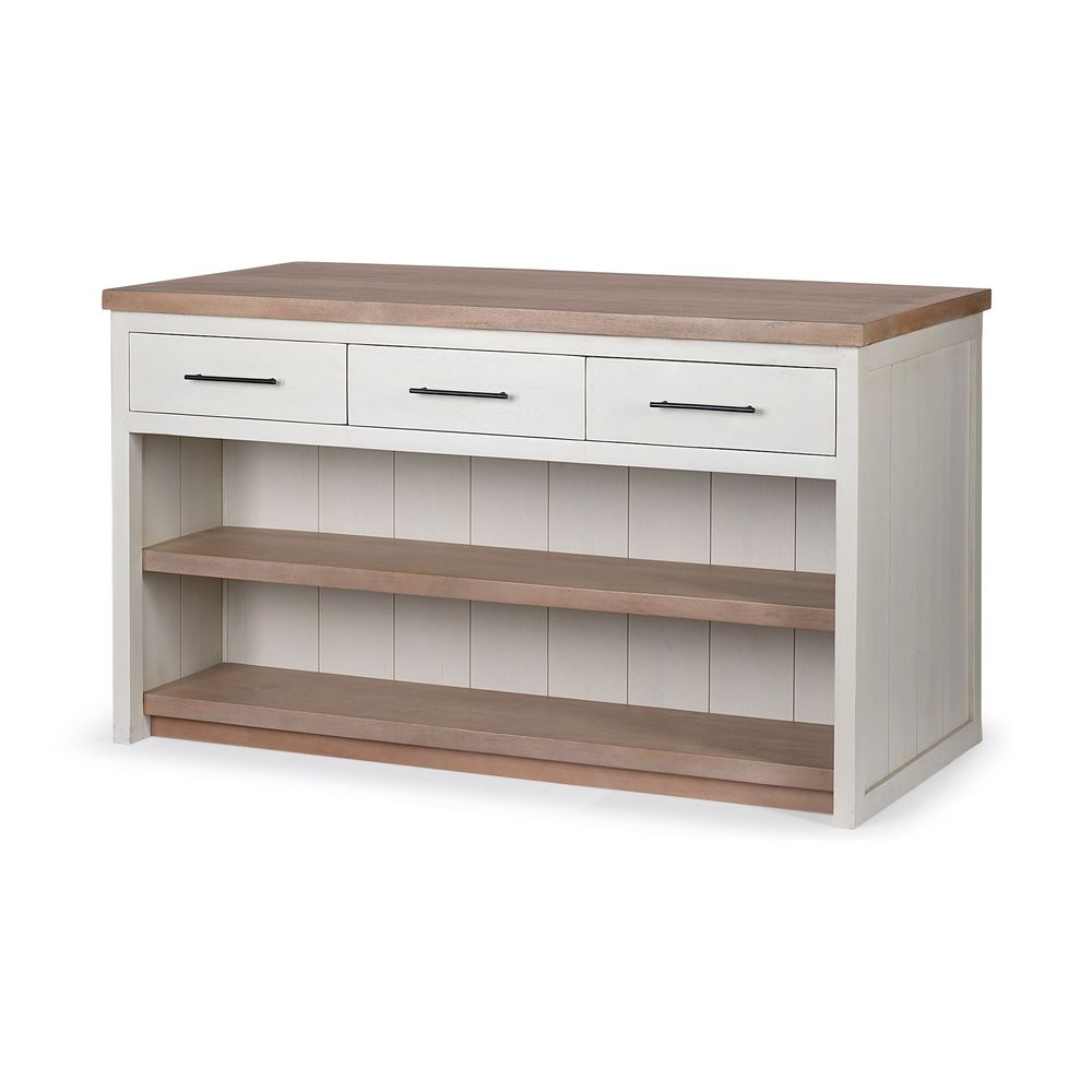 Augustus White Wood | Brown Wood Kitchen Avand