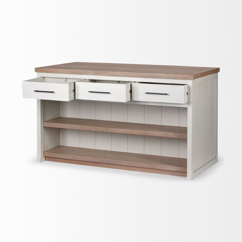 Augustus White Wood | Brown Wood Kitchen Avand