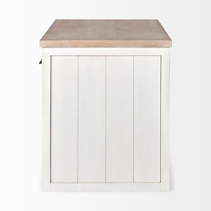Augustus White Wood | Brown Wood Kitchen Avand