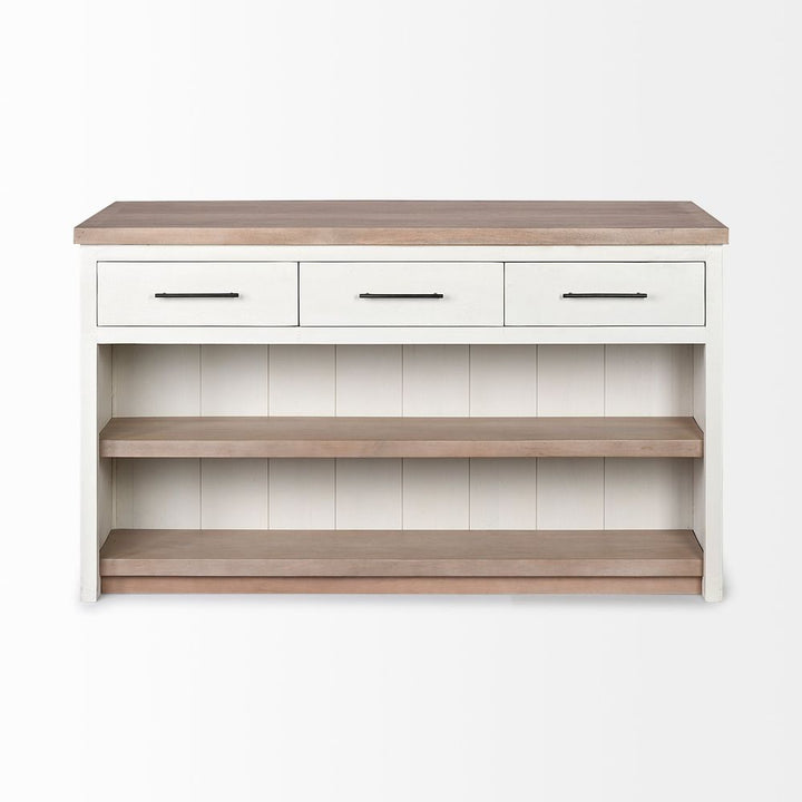 Augustus White Wood | Brown Wood Kitchen Avand