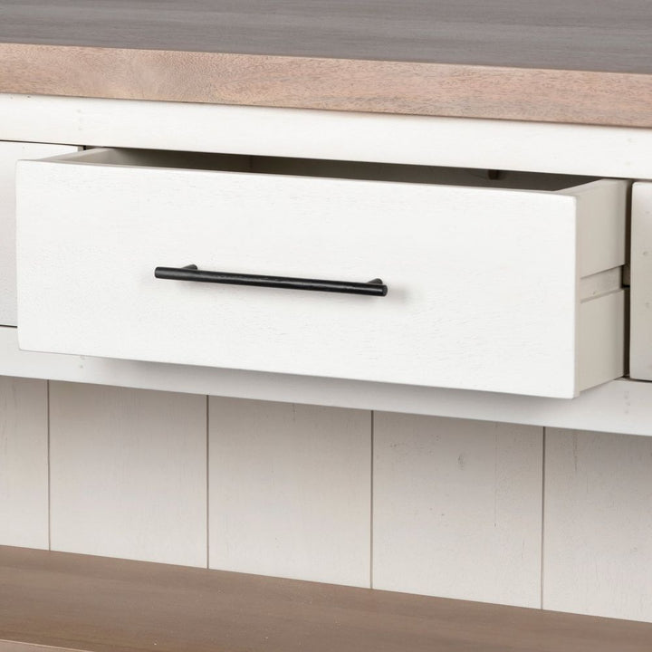 Augustus White Wood | Brown Wood Kitchen Avand