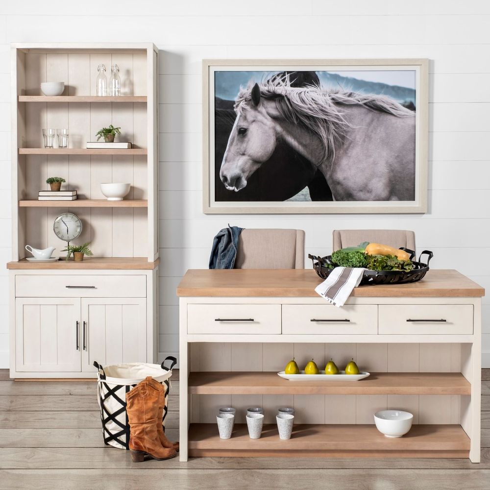 Augustus White Wood | Brown Wood Kitchen Avand