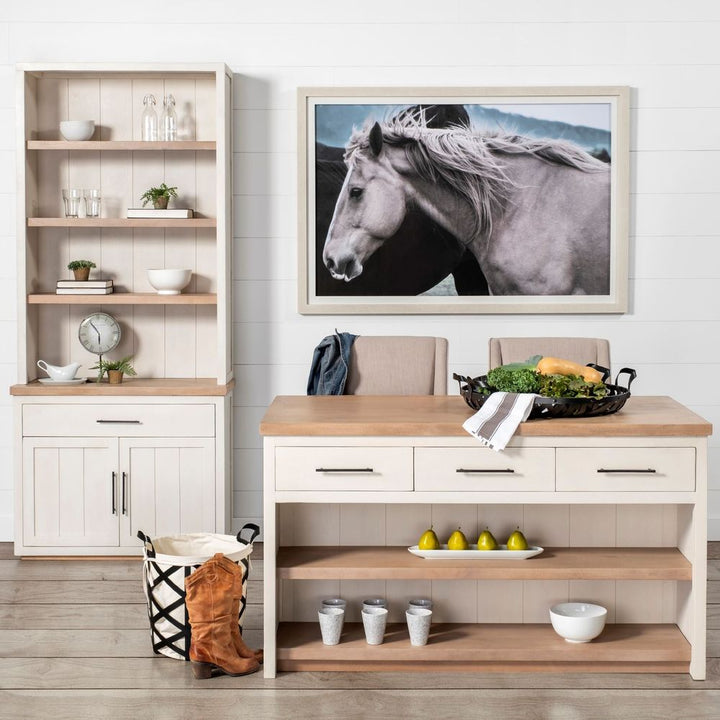 Augustus White Wood | Brown Wood Kitchen Avand