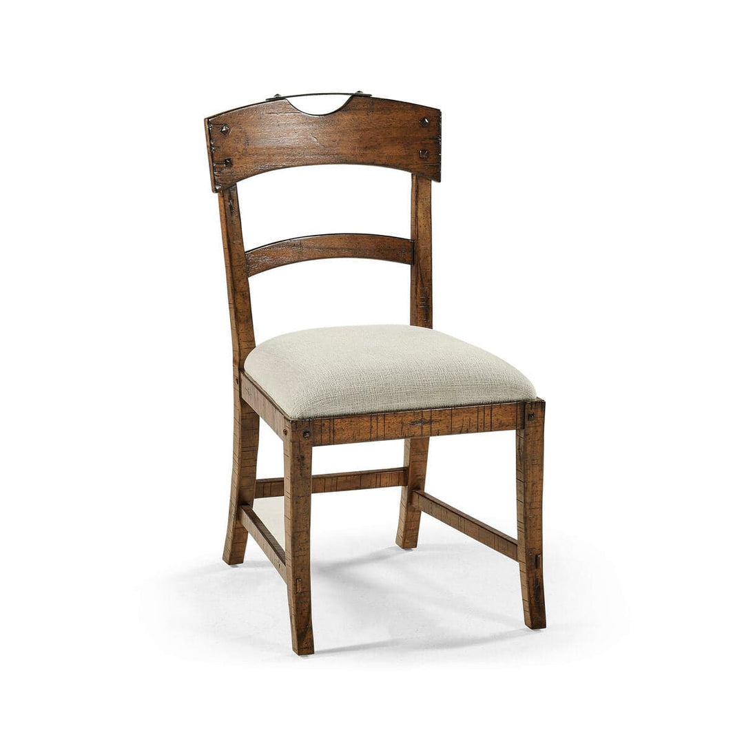 Casual Planked Dining Side Chair-Jonathan Charles-JCHARLES-003642-BQ-Dining ChairsWalnut-30-France and Son