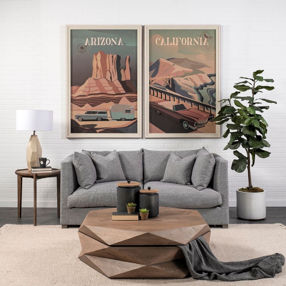 Coffee Tables Ward Brown Wood Coffee Table