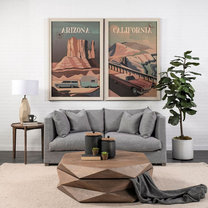 Coffee Tables Ward Brown Wood Coffee Table