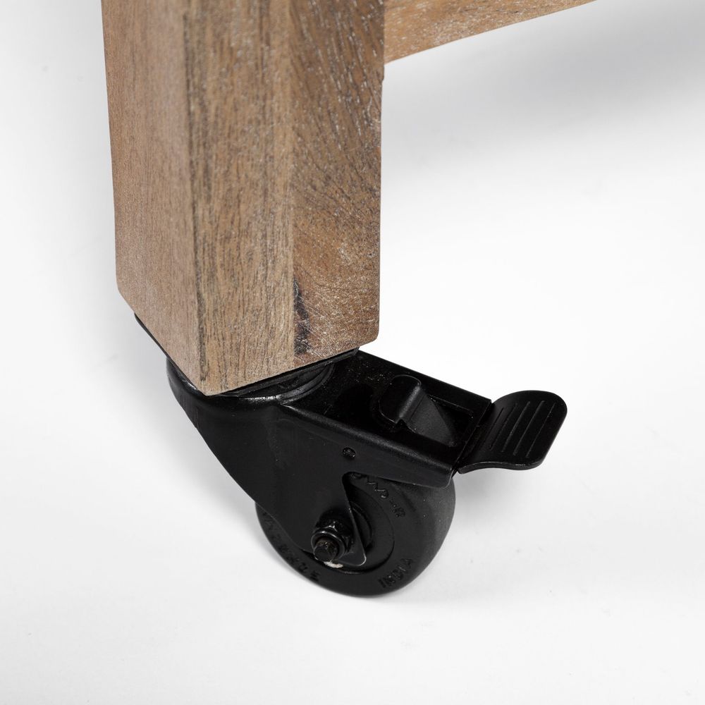 Daniella Brown Wood | Black Metal Kitchen Avand