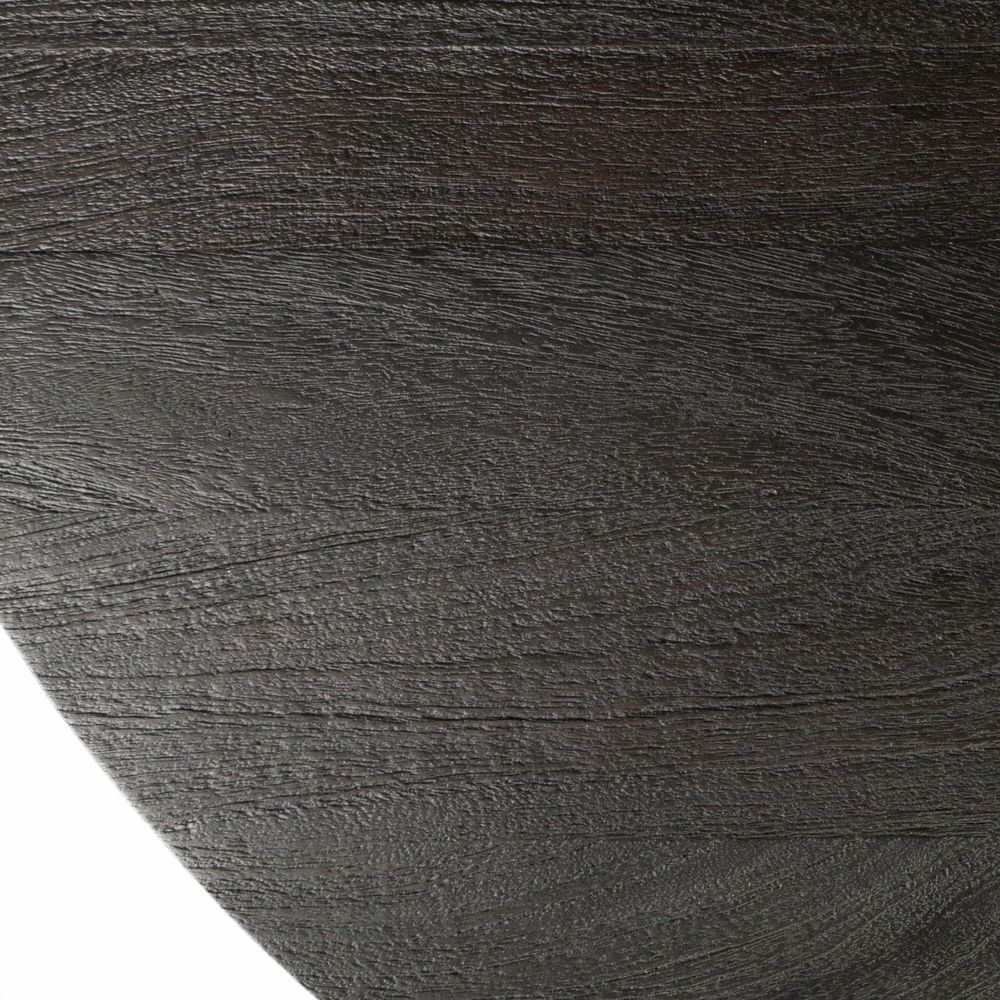 Caspian Brown Wood | Gold Metal Dining Table