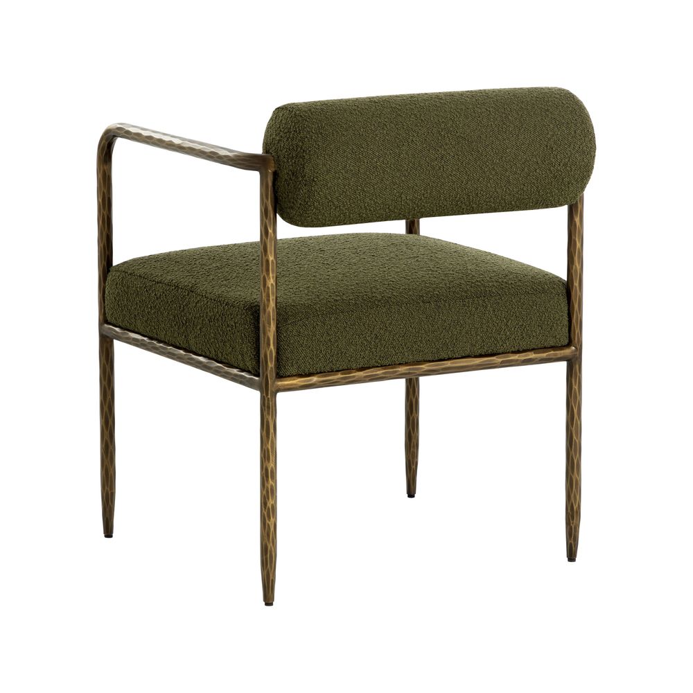 Ajani Dining Armchair - Copenhagen Olive