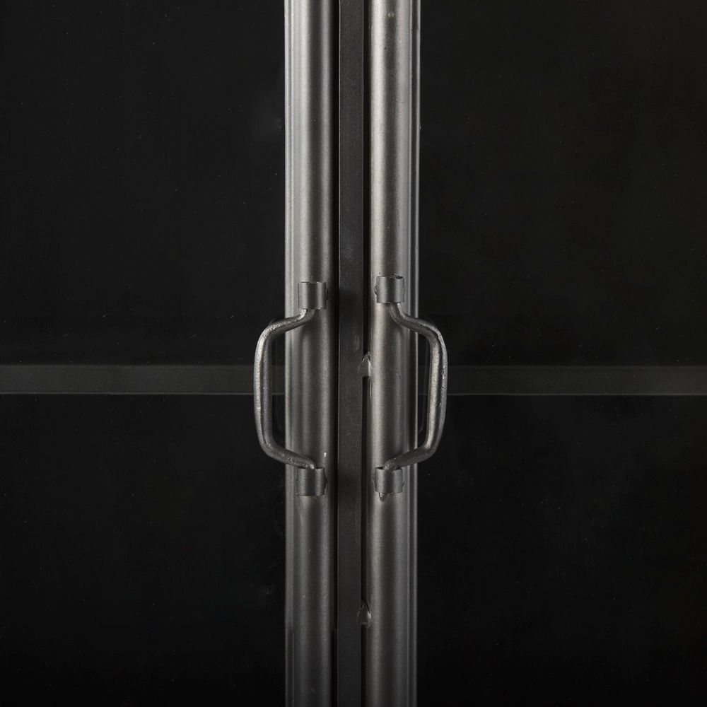 Heathcliff Black Metal Display Cabinet