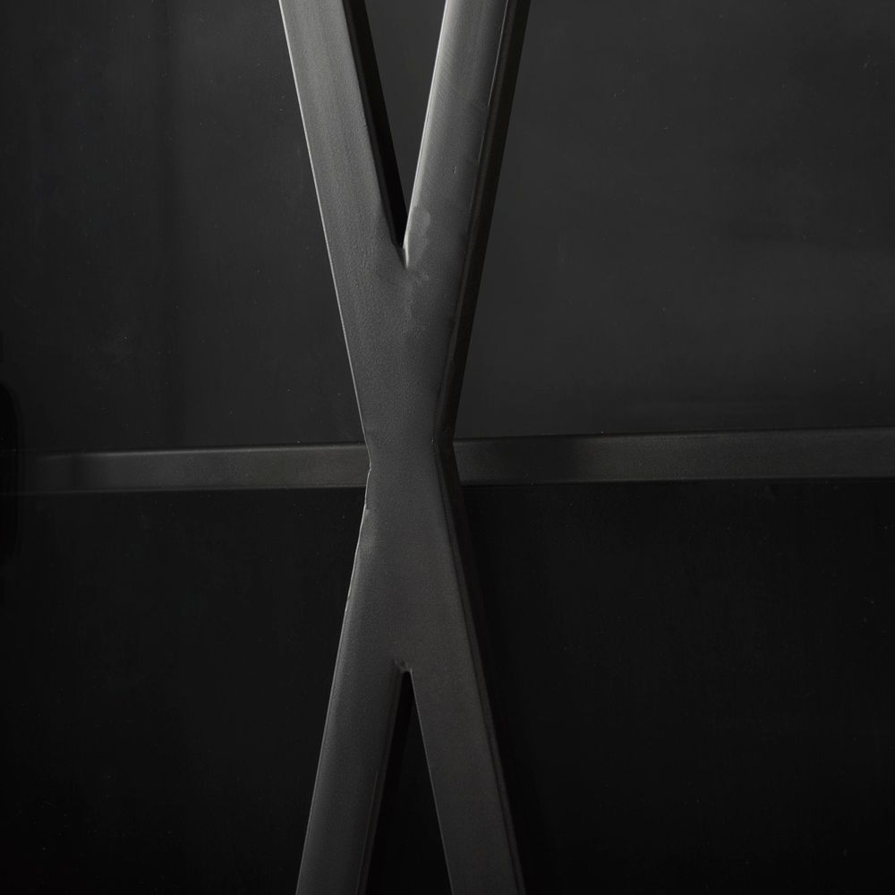 Heathcliff Black Metal Display Cabinet