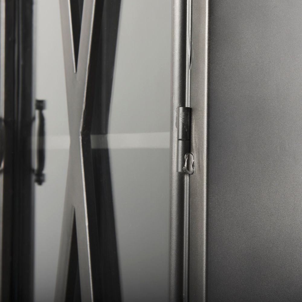 Heathcliff Black Metal Display Cabinet