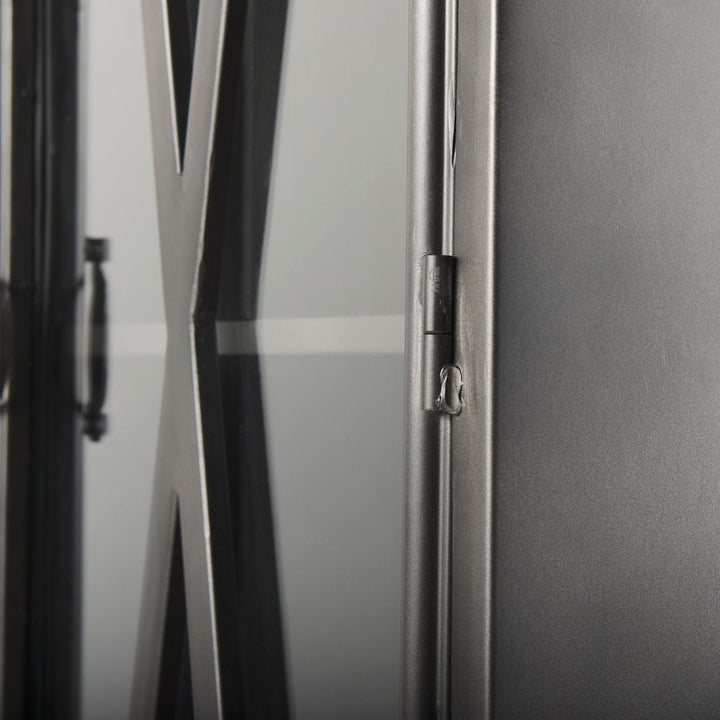 Heathcliff Black Metal Display Cabinet