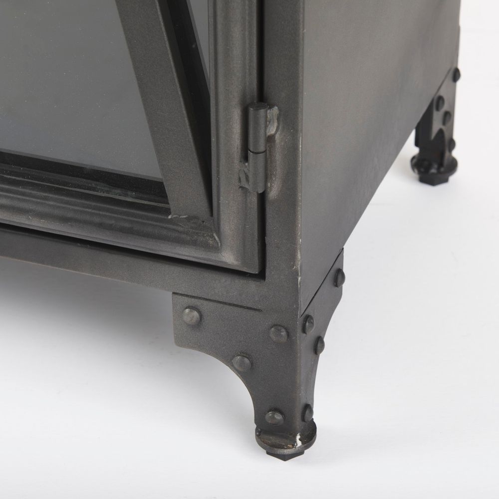 Heathcliff Black Metal Display Cabinet