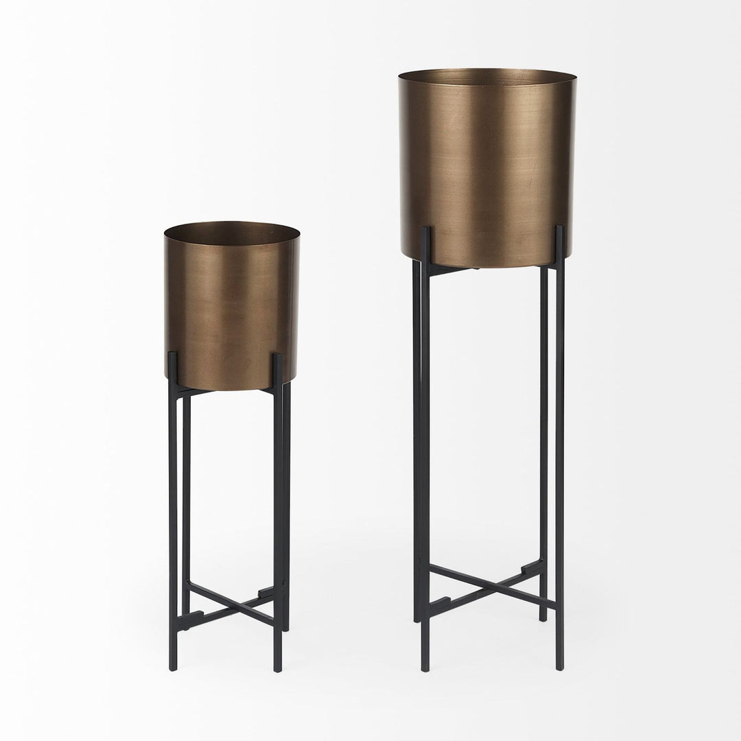 Bruno Bronze Metal | 33H Plant Stand