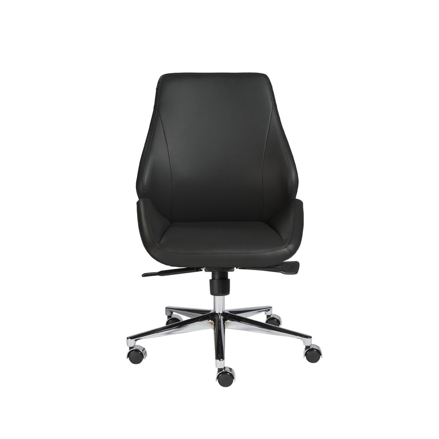 Bergen Office Chair w/o Armrests-Eurø Style-Eurostyle-00470BLK-Task ChairsLow Back-Black-1-France and Son