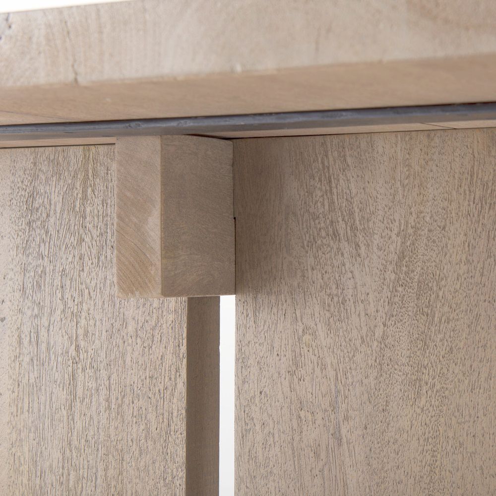 Montague Light Gray Wood Dining Table