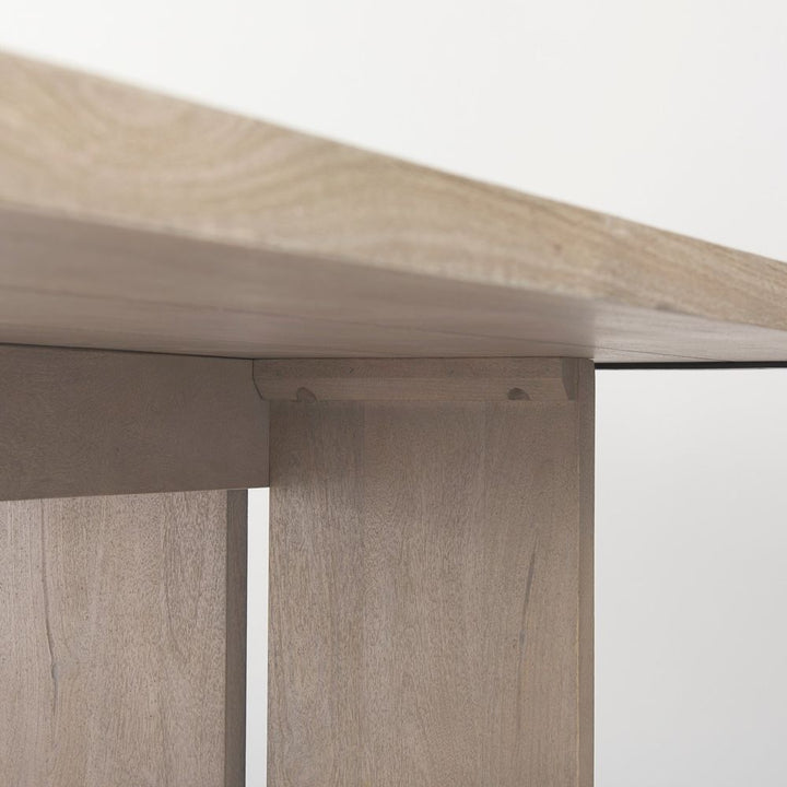 Montague Light Gray Wood Dining Table